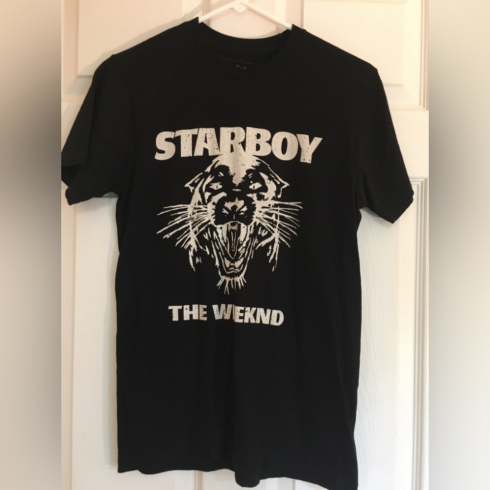 Star Boy XO Tiger T-shirt The Weeknd Short Sleeve Size